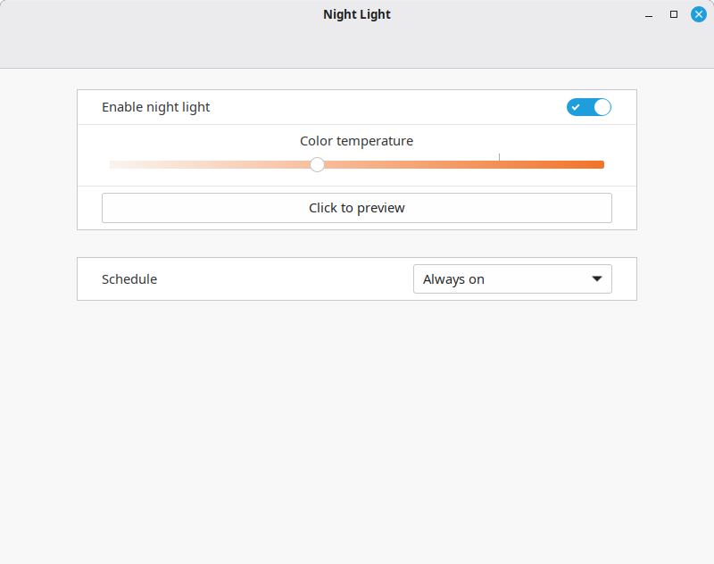 Night Light Screenshot